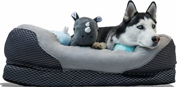 Barksbar Snuggly Sleeper Orthopedic Bolster Dog Bed 