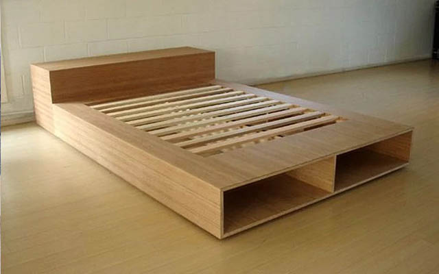 Add plywood between the mattress and the bed frame